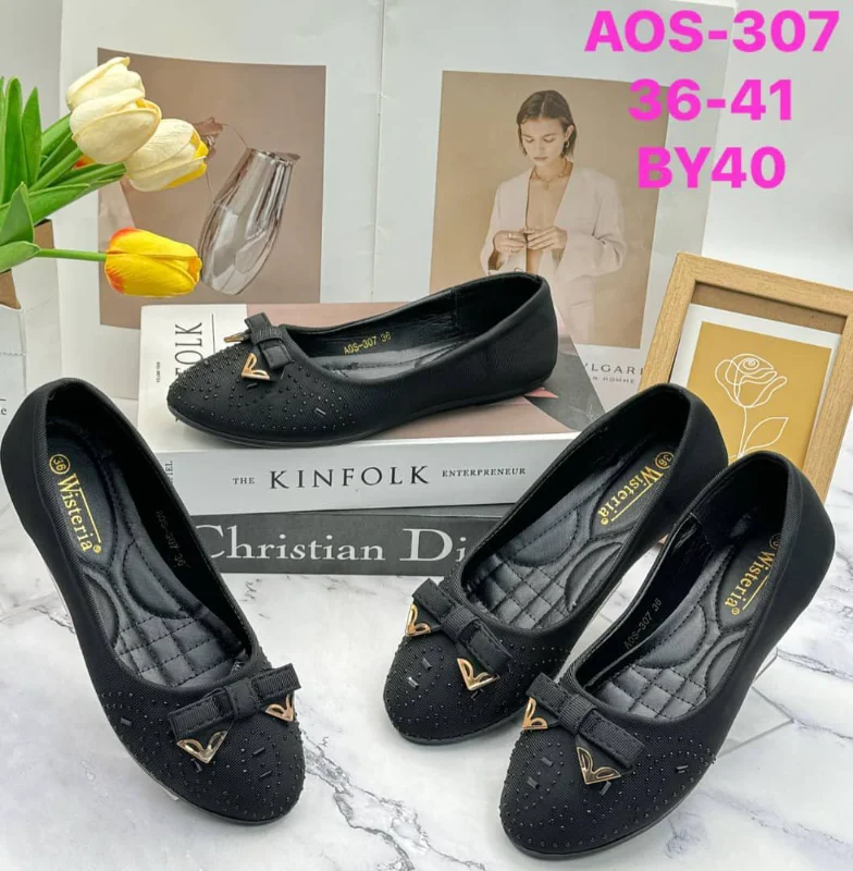 Wisteria covered shoes 