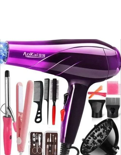 Hair dryer and accessories 